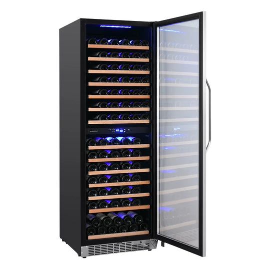 EdgeStar CWR1552DZDUAL Built-In or Free Standing Wine Cooler (48 Inch Wide 282 Bottle Capacity)