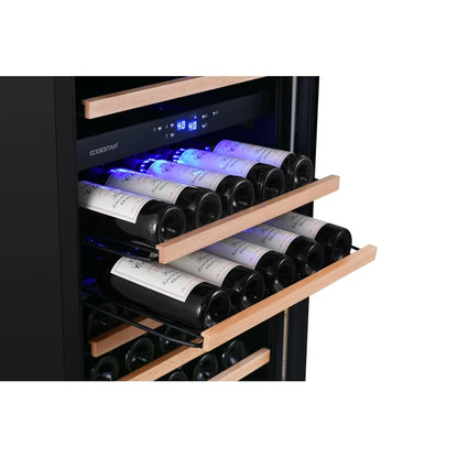 EdgeStar CWR1552DZDUAL Built-In or Free Standing Wine Cooler (48 Inch Wide 282 Bottle Capacity) Shelves