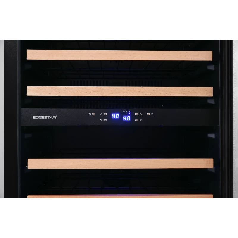 EdgeStar CWR1552DZDUAL Built-In or Free Standing Wine Cooler (48 Inch Wide 282 Bottle Capacity) Touch Control Temperature