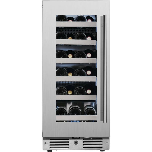Landmark L3015UI1WPR-LH Wine Cooler with Alternating (Blue, White, Amber) LED lighting, Door Alarm, Touch Control Panel and Lockable Left Hinged Door