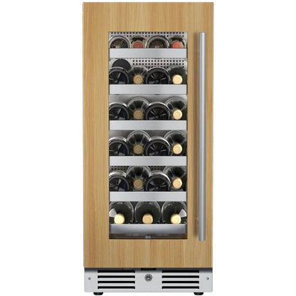 Landmark L3015UI1WPR-LH Wine Cooler with Alternating (Blue, White, Amber) LED lighting, Door Alarm, Touch Control Panel and Lockable Left Hinged Door Panel Ready
