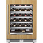 Landmark L3024UI1WPR-RH Single Zone Wine Cooler with Alternating (Blue, White, Amber) LED lighting, Door Alarm, Touch Control Panel and Lockable Right Hinged Door (24 Inch Wide 44 Bottle Capacity) Panel Ready